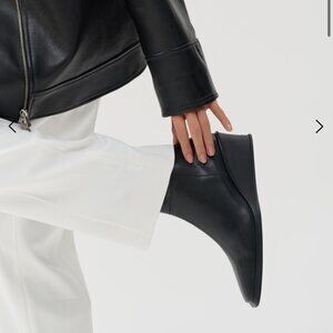Vagabond Aino wedge black leather boots (38)